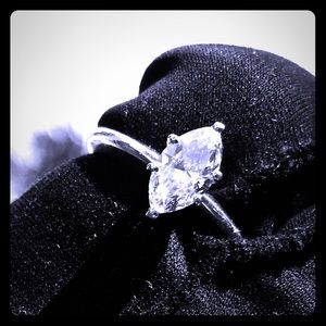 Marquis cut diamond engagement ring
